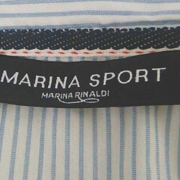 Marina Sport Striped, Ruffled Blouse. - Picture 7 of 12